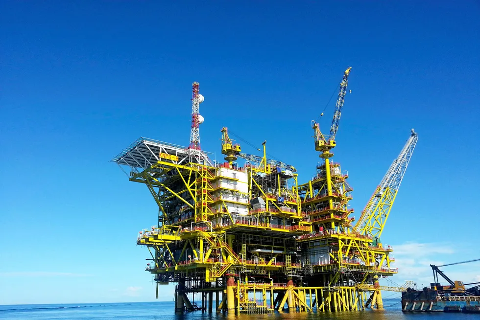 Kinabalu field: the main central processing platform