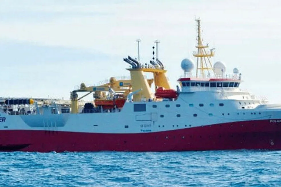 Securing work: the Polar Empress will be used to carry out the seismic shoots for Shell in the North Sea
