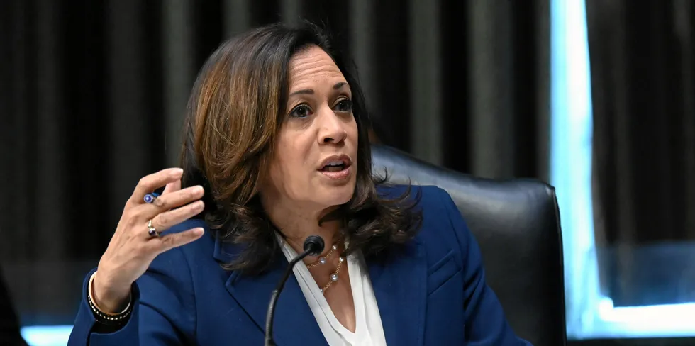 US vice president Kamala Harris.