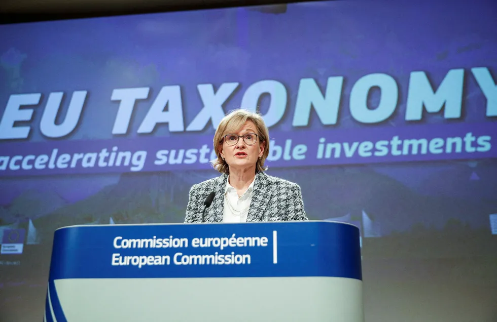 Gas welcomed: Mairead McGuinness, European Commissioner for Financial Stability, Financial Services & Capital Markets Union
