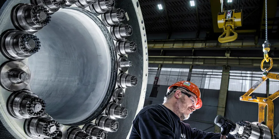 MHI Vestas Offshore Wind nacelle assembly facility is located in Lindø on the Danish island of Funen. Kavafyan. Kavafyan.