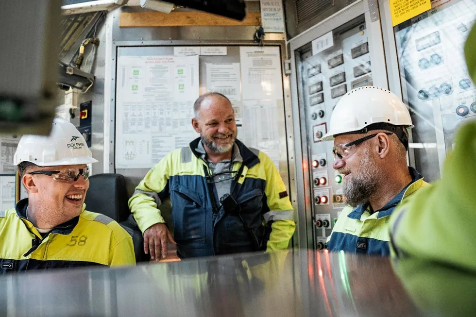 Offshore workers: From Dolphin Drilling.
