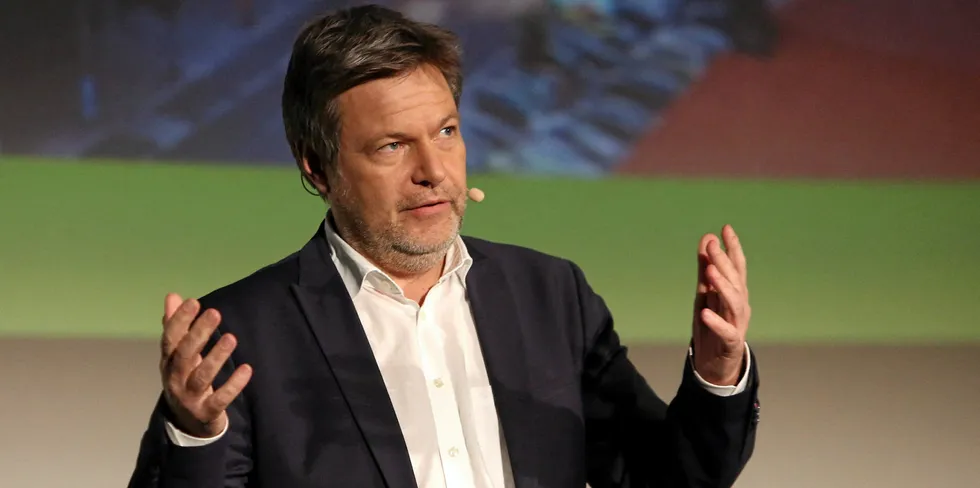 German economics and climate minister Robert Habeck.