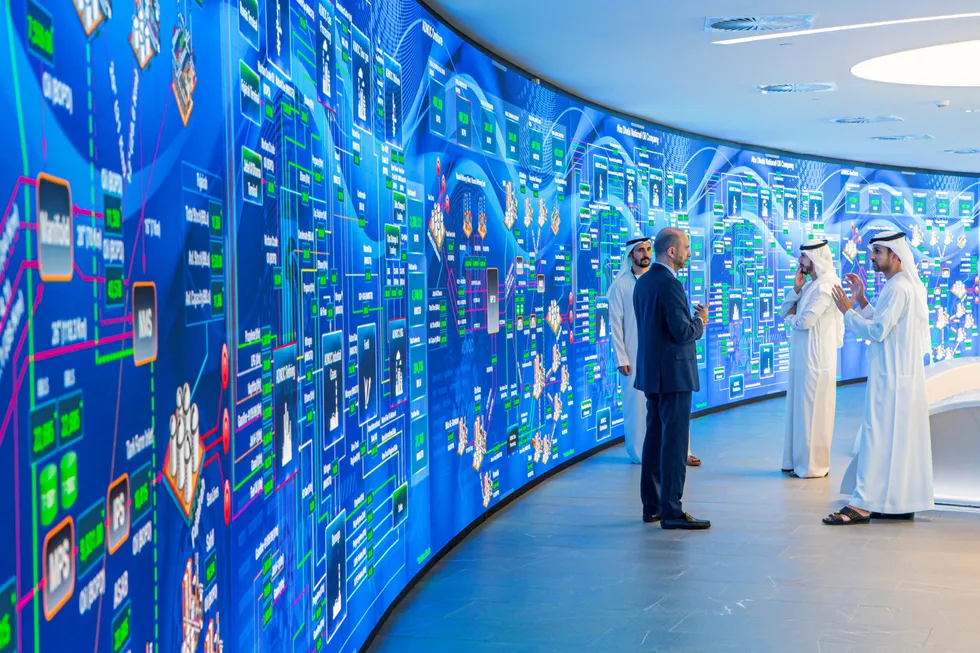 Adnoc's Panorama digital command centre.