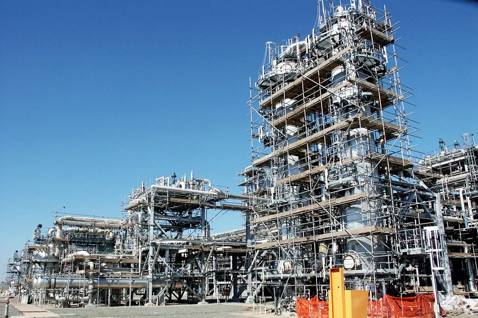 Kazakhstan: view of Karachaganak processing complex KPC at Karachaganak field