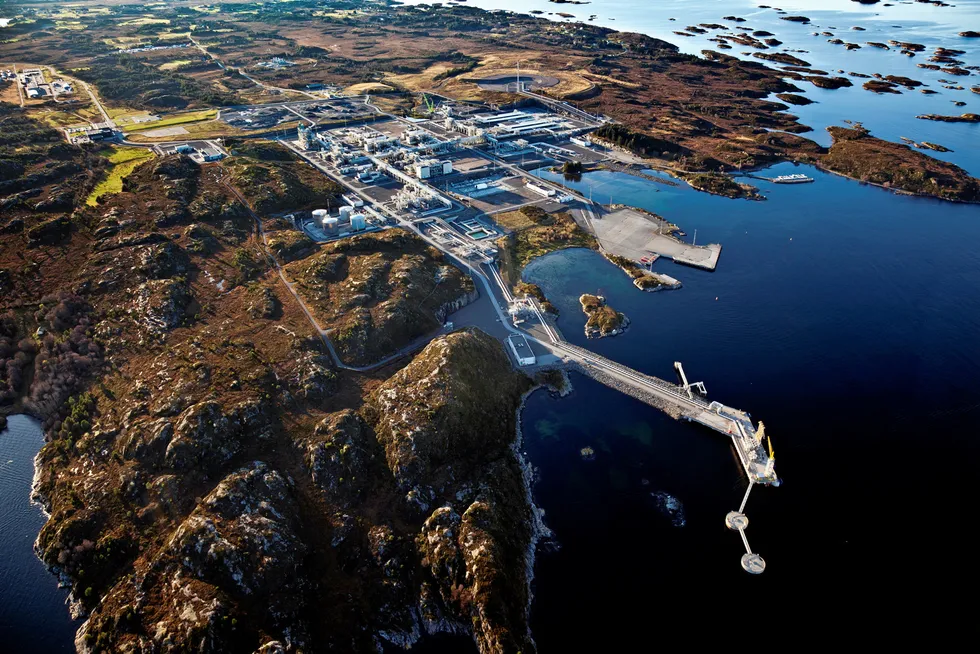 Stake sale: the Shell-operated Ormen Lange gas processing plant in Nyhamna, in which Ineos Energy has sold a stake to PGNiG