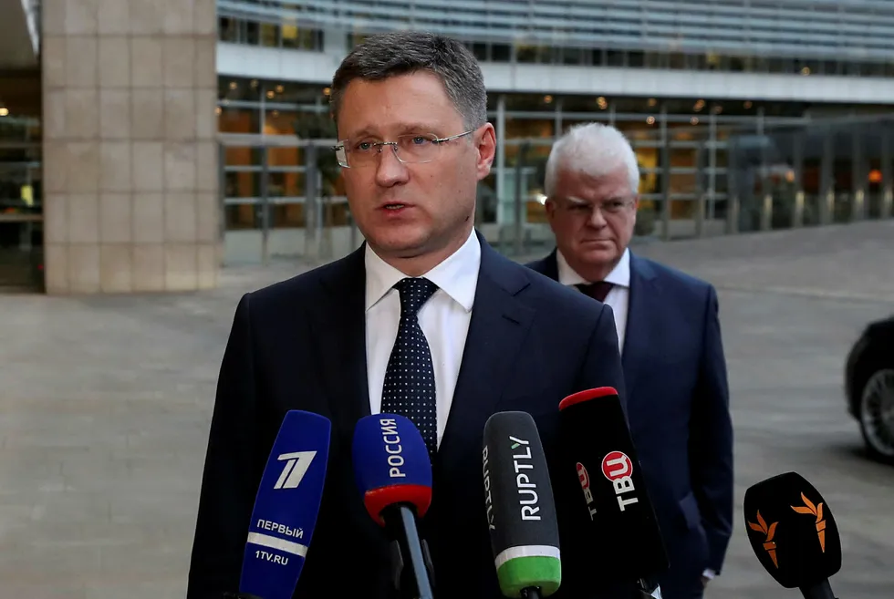 Fast comeback: Russian Energy Minister Alexander Novak