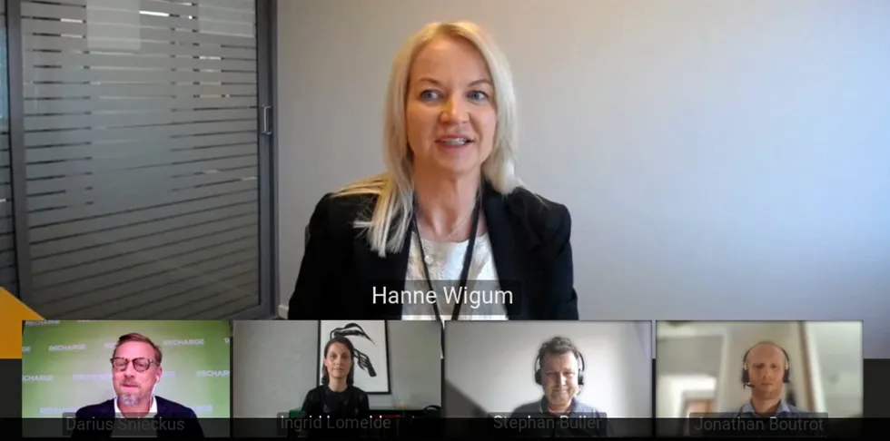 Equinor's Hanne Wigum addresses the Roundtable