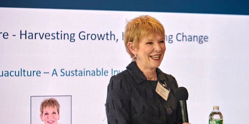 Sylvia Wulf, CEO of US land-based salmon producer AquaBounty.