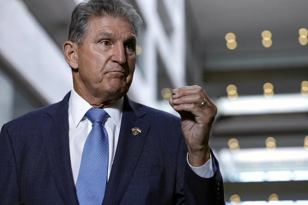 Capitol view: Senator Joe Manchin