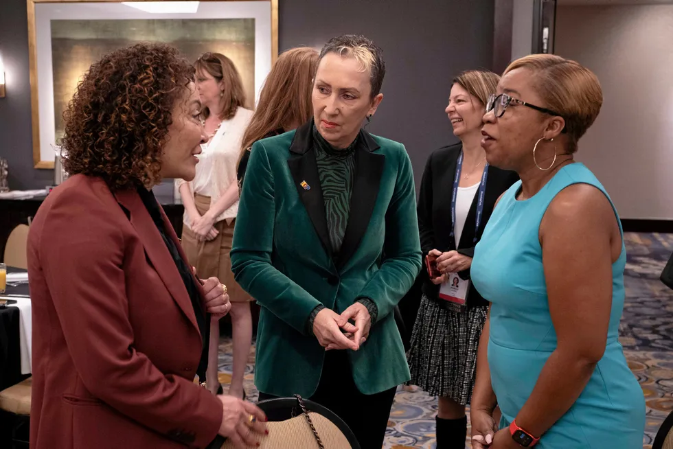 Face to face: The Women's Networking Breakfast at the 23rd World Petroleum Congress in Houston was a chance to engage in direct conversation after the long pandemic-related lockdowns.