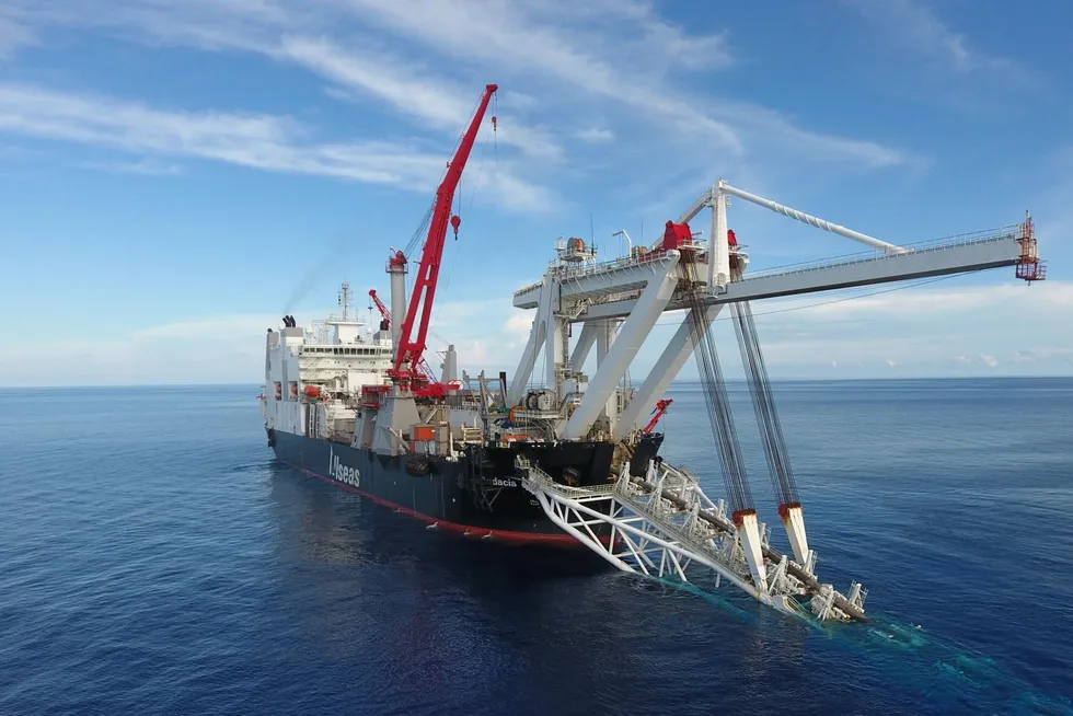 Allseas' pipelaying vessel Audacia