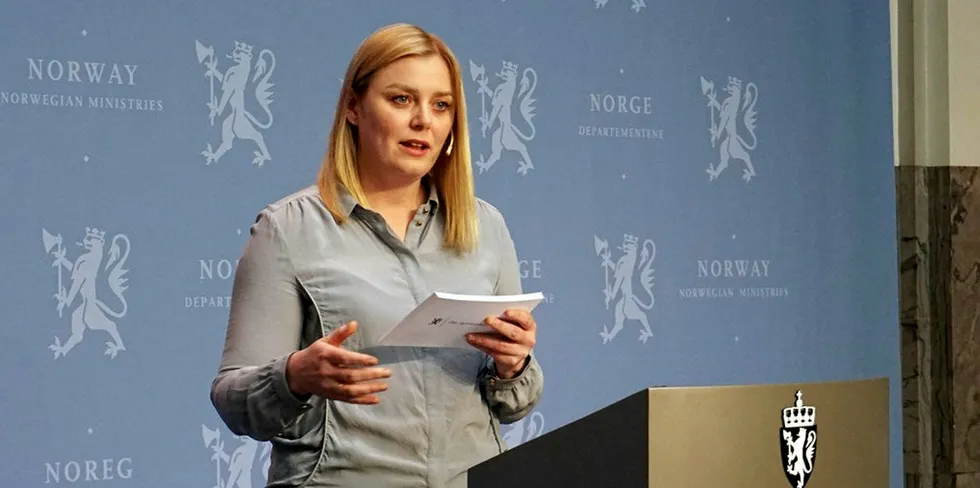 Energy minister Tina Bru.