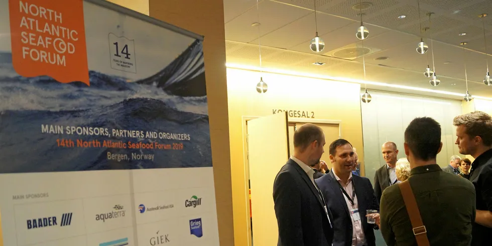 Seafood executives are in Bergen, Norway, this week for the annual North Atlantic Seafood Forum.