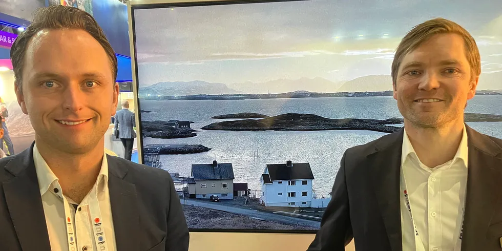 The founders of Norwegian cod farmer Ode: CEO Ola Kvalheim (left) and Head of Strategy and Business Development Tor Olav Seim (right).