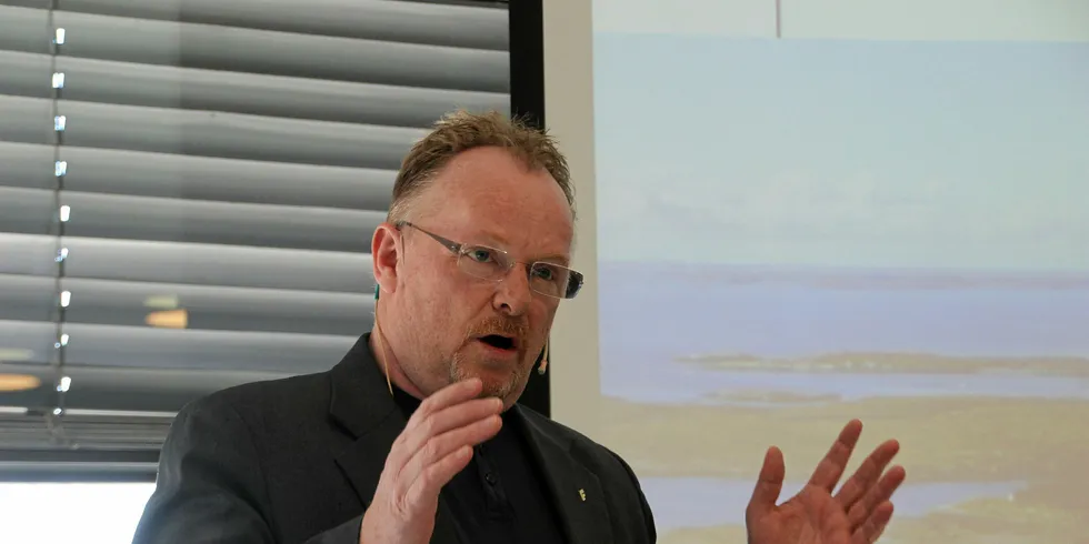 Norwegian Fisheries Minister Per Sandberg
