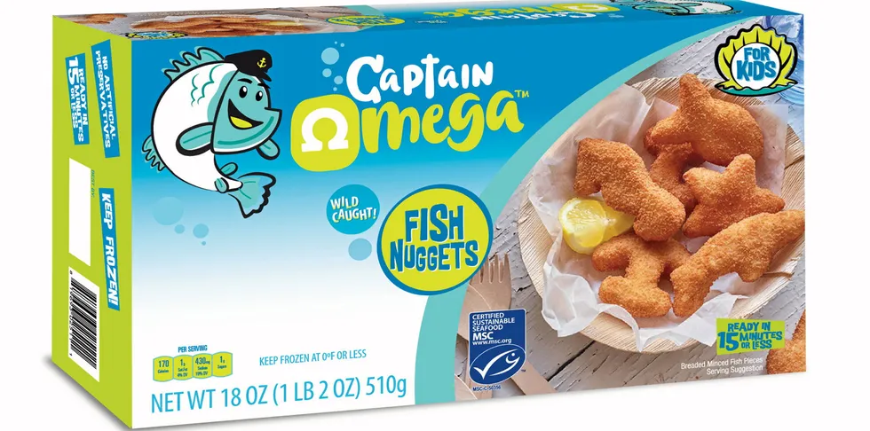 Captain Omega is Mowi's new frozen line being sold to US consumers.
