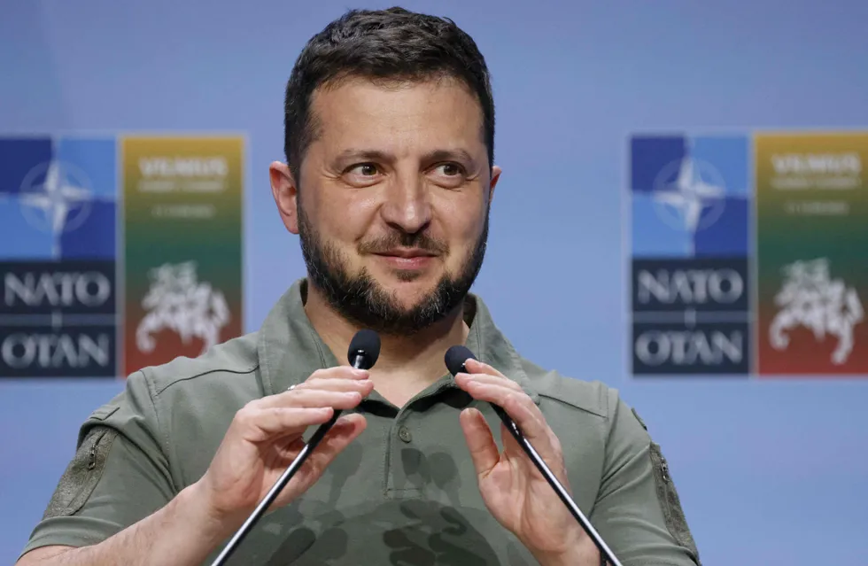 Offering help: Ukraine President Volodymyr Zelensky.