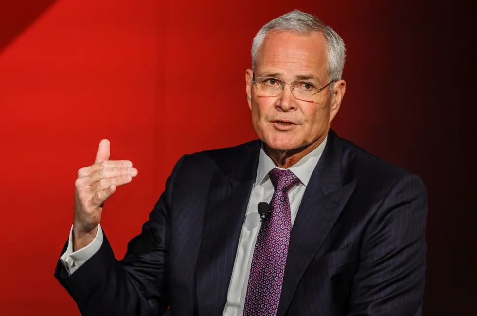 Keep on drilling: ExxonMobil chief executive Darren Woods