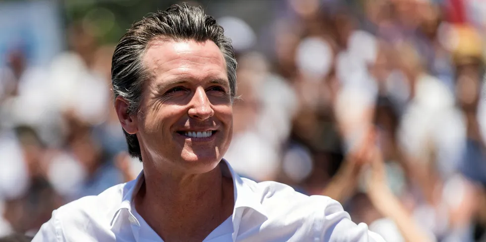 California governor Gavin Newsom.