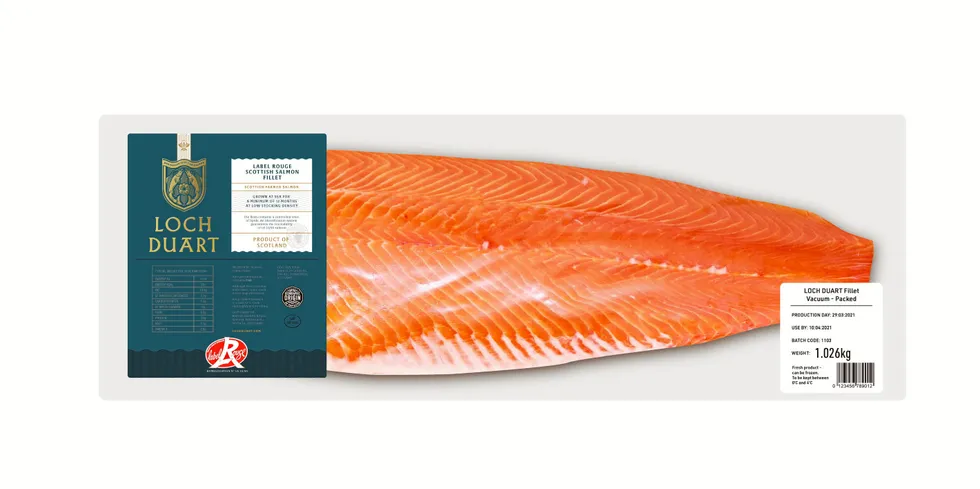 Loch Duart's new Label Rouge salmon fillet.