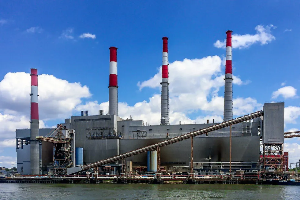 . Ravenswood natural gas power plant in Queens, New York.
