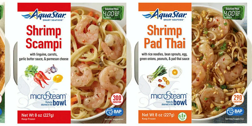 Aqua Star seafood bowls are targeted at consumers who are at home because of coronavirus restrrictions.