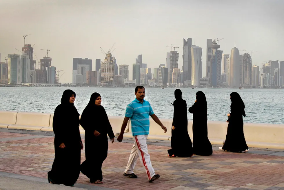 Downtown Doha: Qatar is one of the world's leading gas producers
