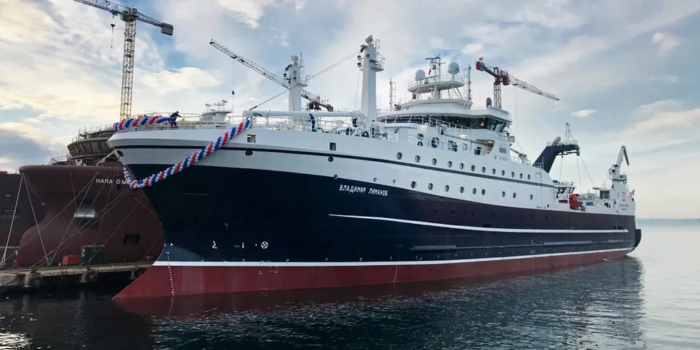 In the second quarter of 2021, more than 300 metric tons of surimi produced on board the supertrawler Vladimir Limanov will be sold.