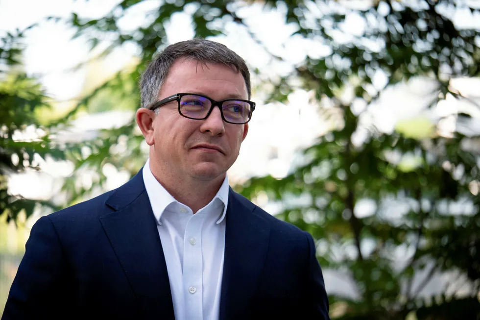 Discussions: Aker BP chief executive Karl Johnny Hersvik