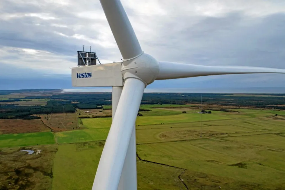 A Vestas V162 6MW turbine.