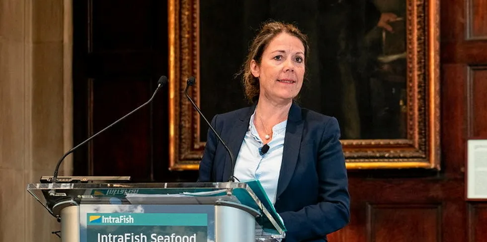 Strong growth, low mortality, high quality fish and costs on the same level as the best coastal location, have bolstered expecations for offshore farming platforms, SalMar Aker Ocean CFO Trine Saethe Romuld said.
