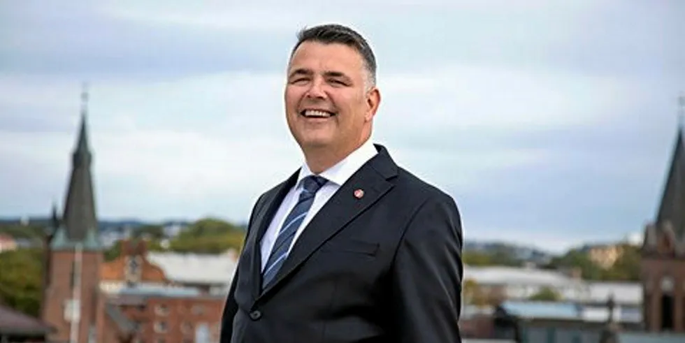 Norwegian oil and energy minister Kjell Børge Freiberg.