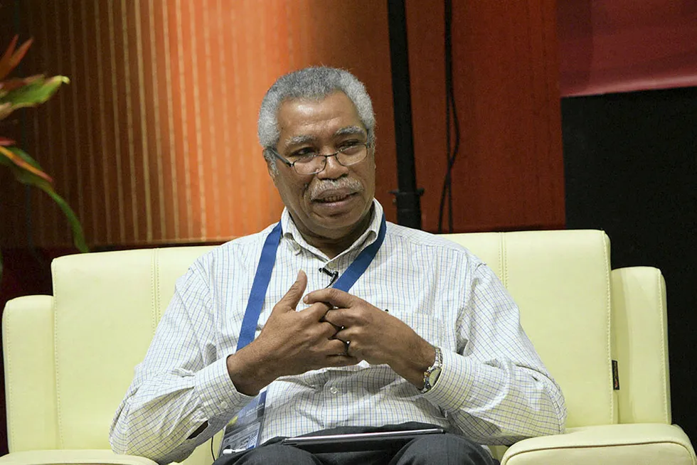 Consultation: Gerea Aopi, president of the PNG Chamber of Mines & Petroleum