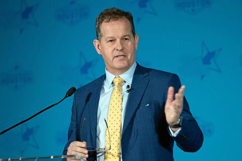 Nigel Hearne, President for Chevron’s Eurasia Pacific Exploration & Production business, speaks at the 23rd WPC