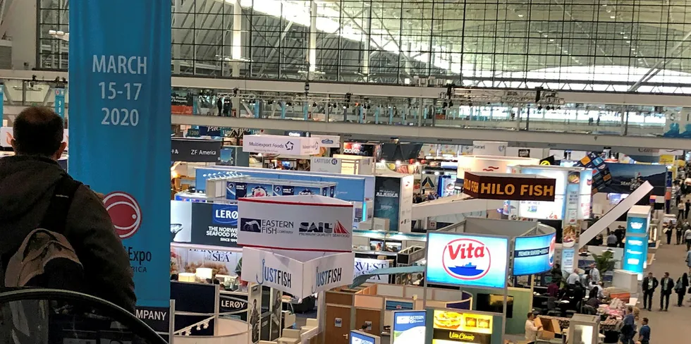For now, the Boston Seafood Show is still on.