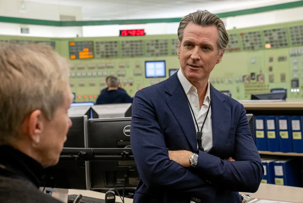 California governor Gavin Newsom.