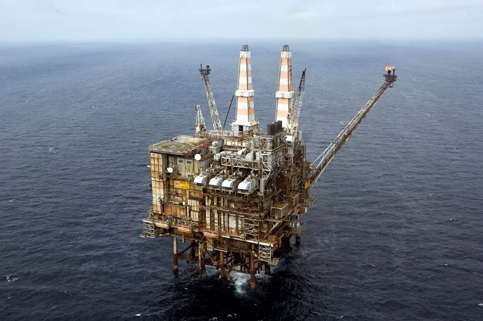 Marathon Oil's Brae Alpha platfrom in the UK North Sea.