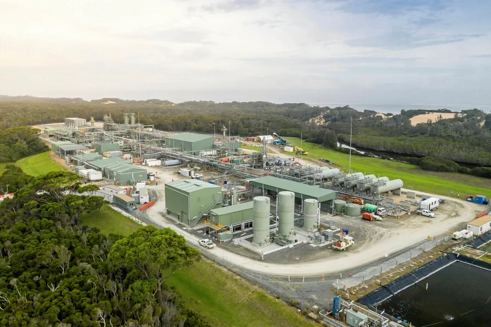 Stalled start-up: the Orbost gas plant in Victoria will handle the Sole gas but it yet to pass its final production test
