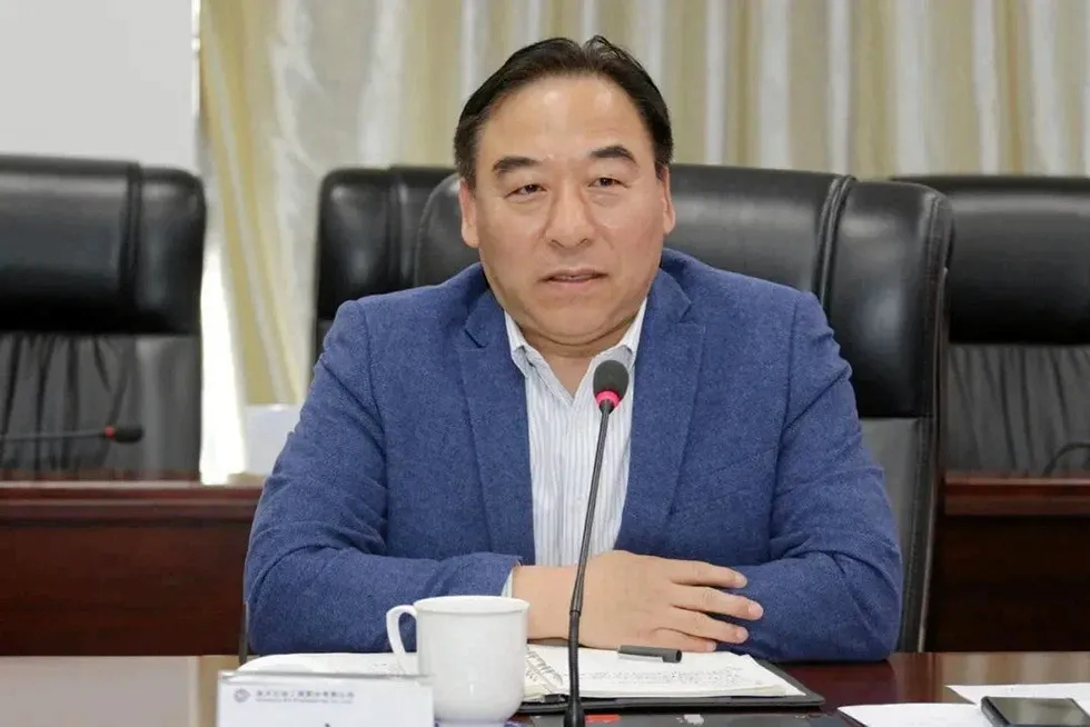 New chief executive: COOEC's Wang Zhangling.
