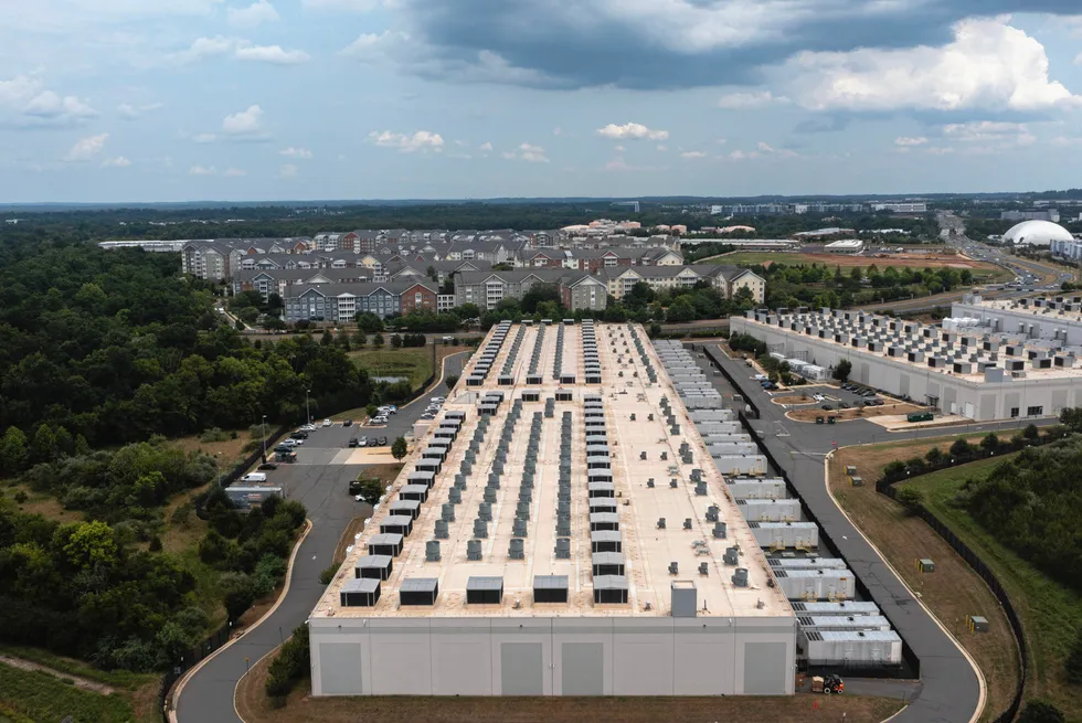 An Amazon Web Services data center in Ashburn, Virginia.