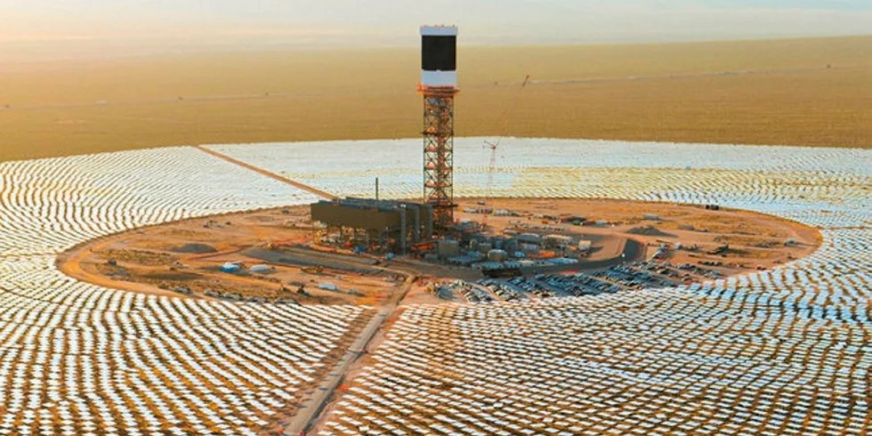 The Tunisian project would use CSP tower technology similar to that used at Ivanpah in the US