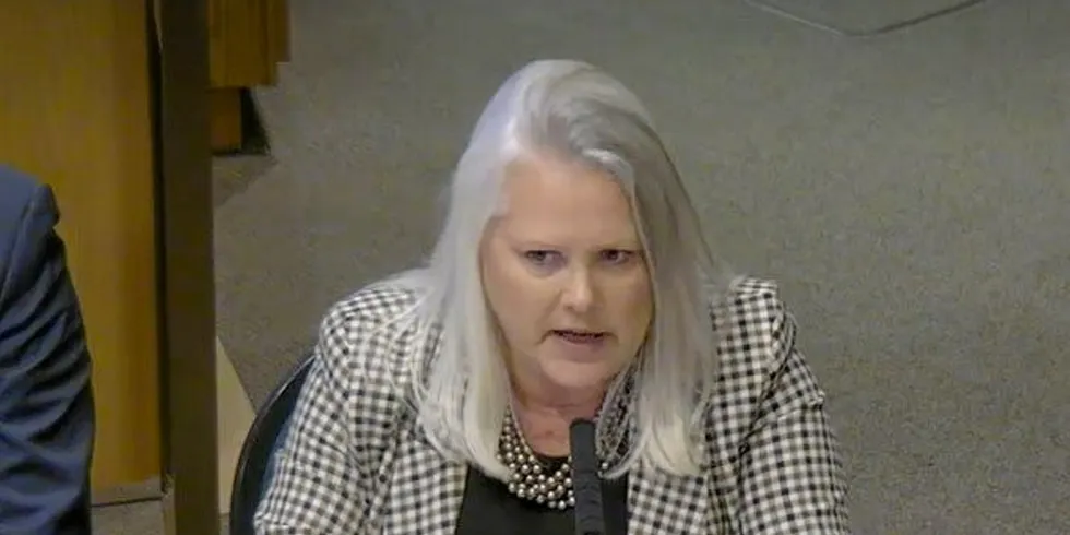 Nordic Aquafarms CEO Brenda Chandler said the company is evaluating alternatives but not giving up on its Maine land-based salmon farm.