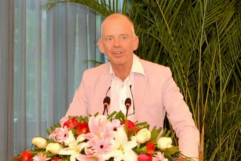 Martin Tiffen: EACOP managing director speaking at signing ceremony for EACOP project.