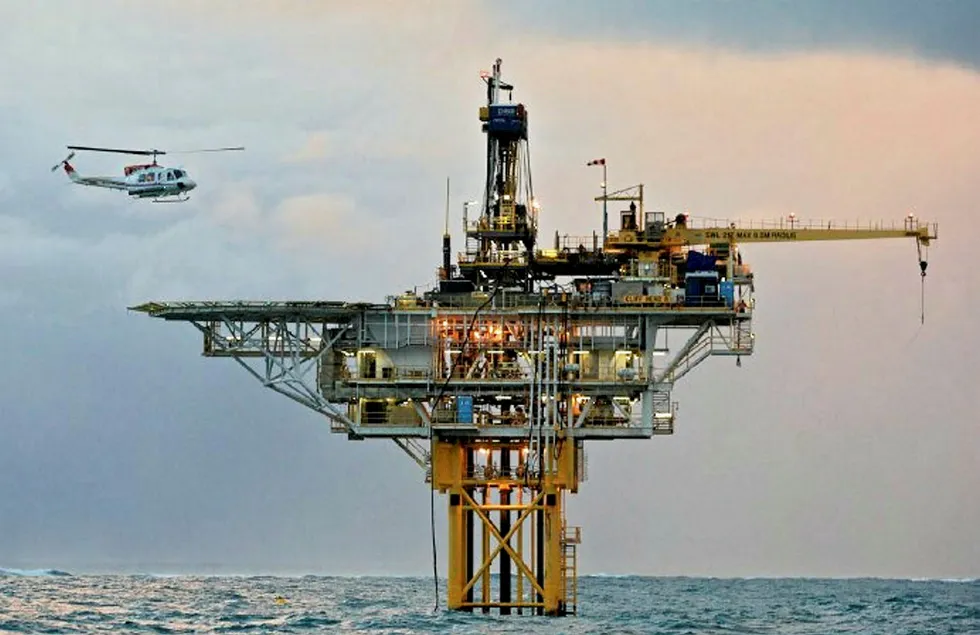 Host platform: at the Cliff Head field off Western Australia