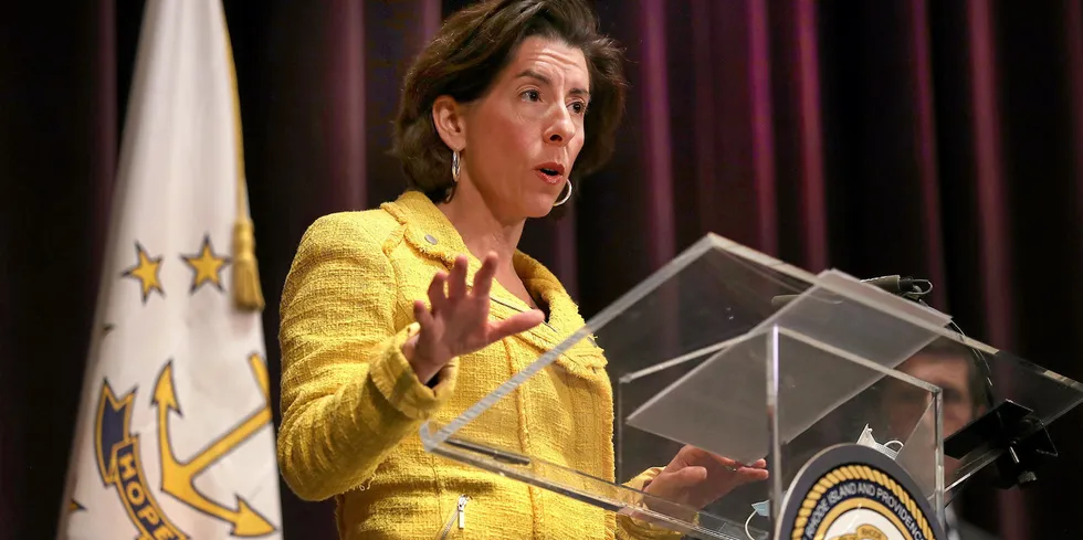 A Massachusetts lobster group has asked for a temporary restraining order against US Secretary of Commerce Gina Raimondo and NOAA.
