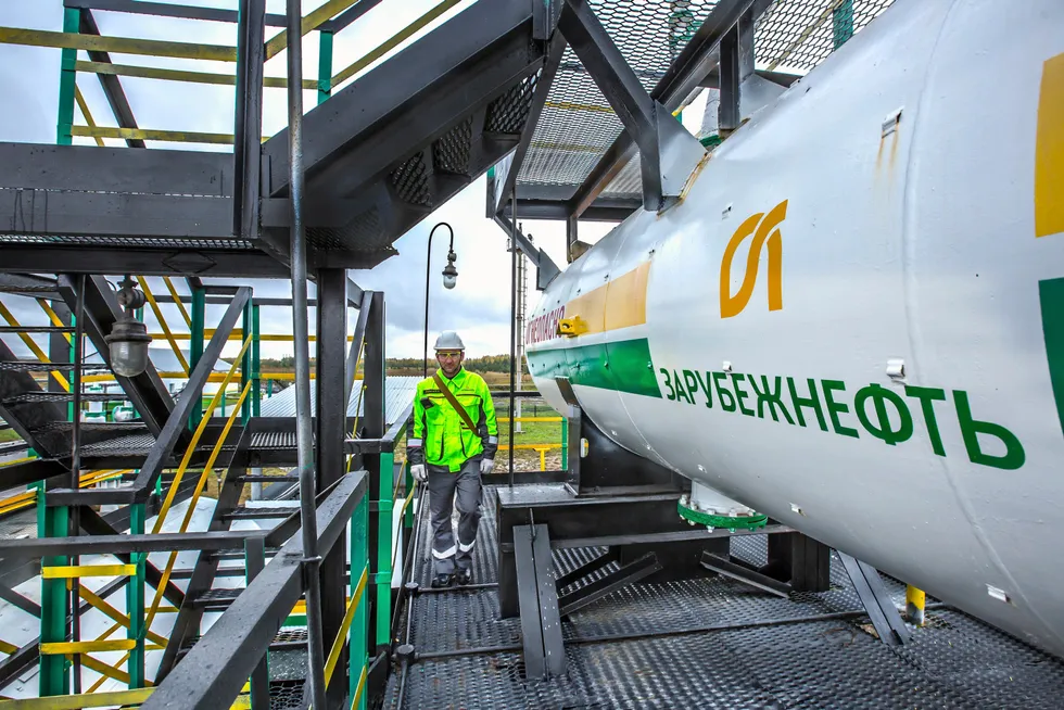Asset growth: an oil storage reservoir at a Zarubezhneft-operated oilfield in the north of Russia