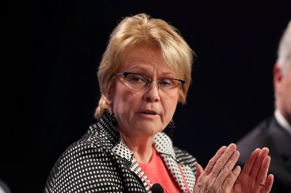 Operator: Vicki Hollub is chief executive of Occidental Petroleum, which is the operator of the Ocotillo and Orange wells