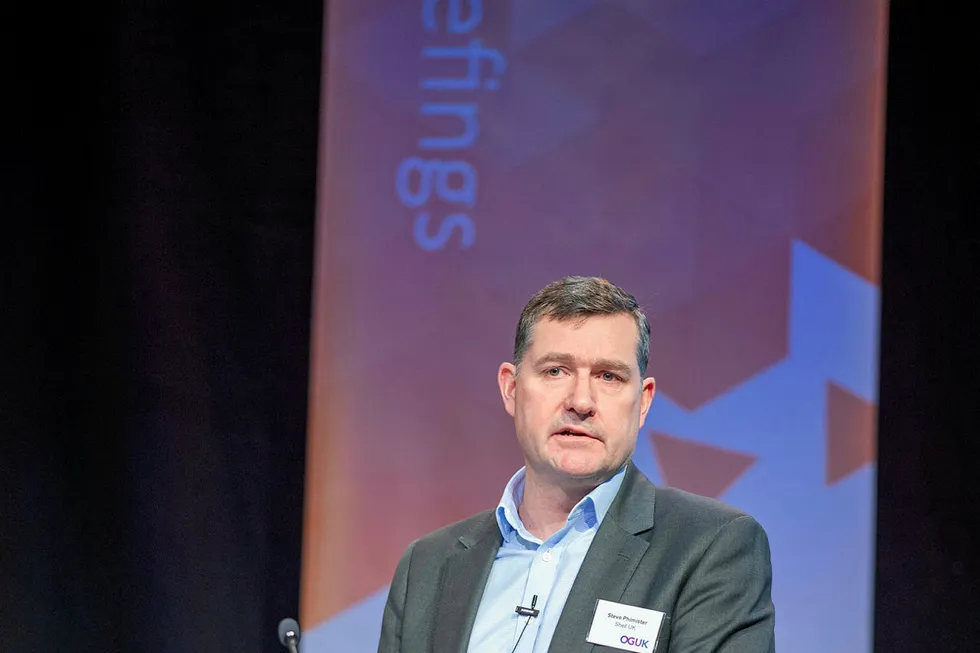 Pathway: Shell UK upstream vice president Steve Phimister at the OGUK Energy Transition Business Breakfast
