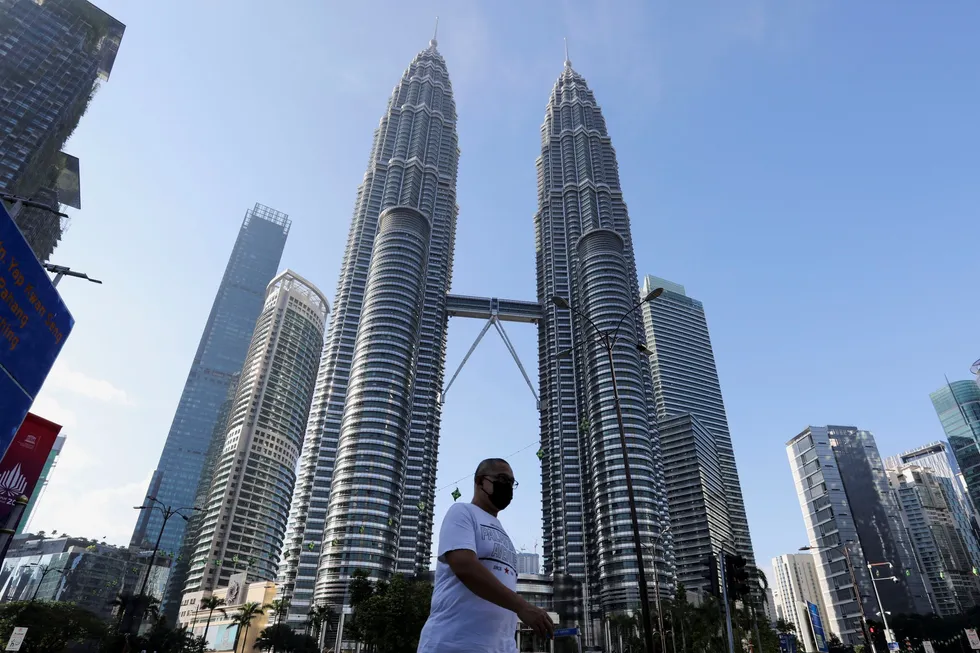 Petronas' headquarters in Kuala Lumpur, Malaysia